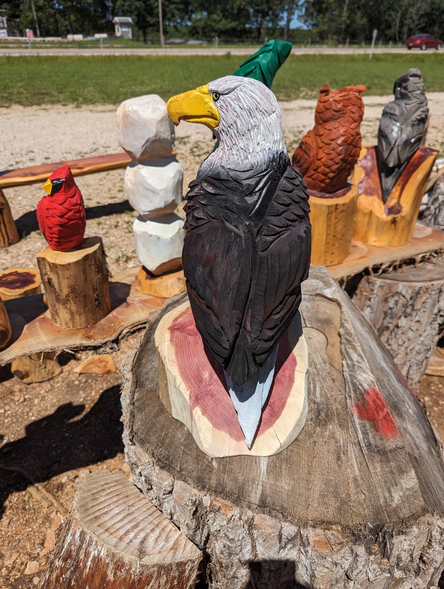 Chainsaw Carved Bald Eagle